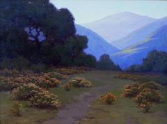 John Marshall Gamble "Evening Matilija Canyon [Wild Buckwheat]" 18 x 24 inches, oil on canvas