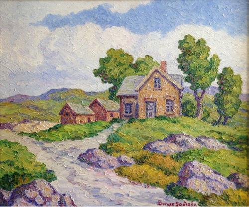 Birger Sandzen "Once a Home" 20 x 24 inches, oil on board, excellent condition! AVAILABLE